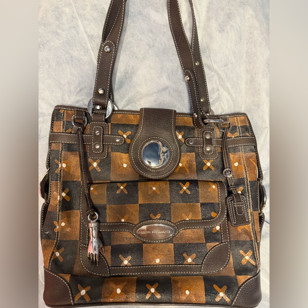 Unique Limited Edition Sergio Bustamante Hand Made And Painted Purse